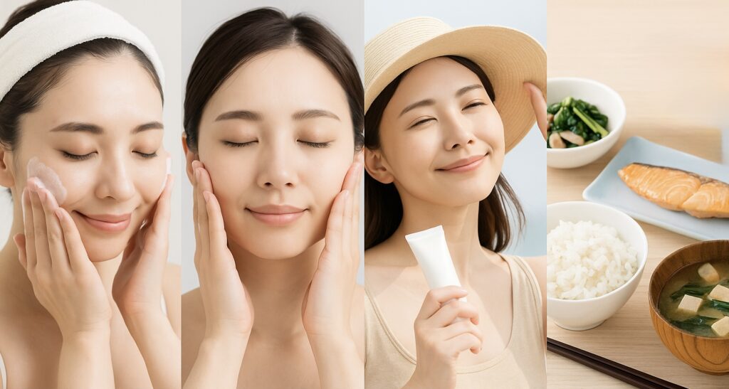 【くすみ対策】タイプ別のセルフケアをイメージした画像