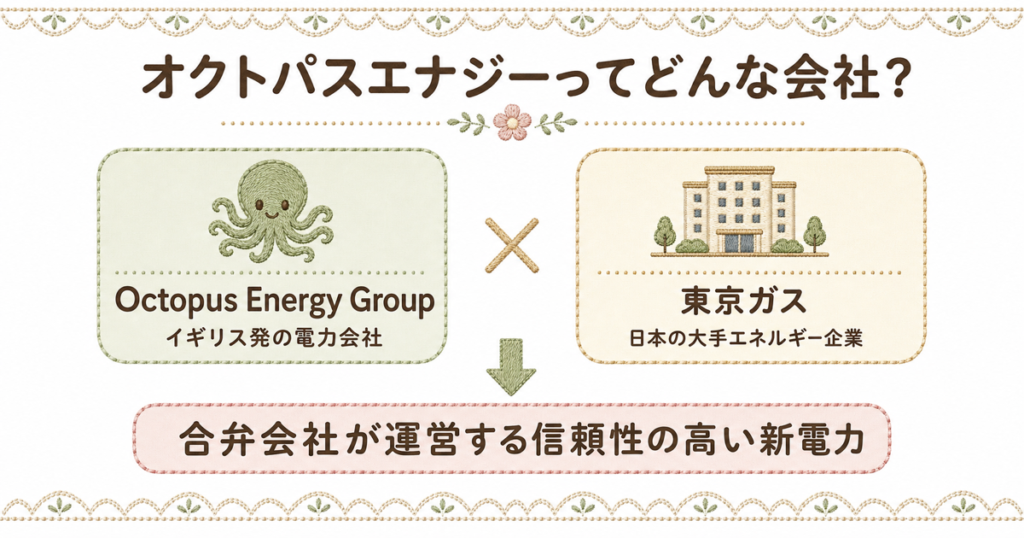 オクトパスエナジーは怪しい？イギリスの電力会社と東京ガスの合弁で運営される信頼性の高い新電力。